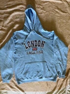 Tour De London Light Blue London Souvenir Hoodie - 4XL NWOT